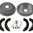 Rear Brake Drums Shoes & Springs 4Pc kit for Honda Civic Hybrid 03-05 ONLY