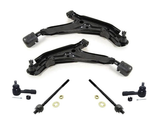 for 1991-96 Infiniti G20 Lower Control Arms Ball Joints Bushings Tie Rods 6Pc