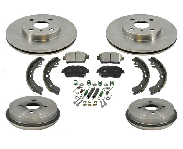 Fits For 00-05 Echo Frt Brake Disc Rotors Pads Brake Drums Shoes & Brake Springs