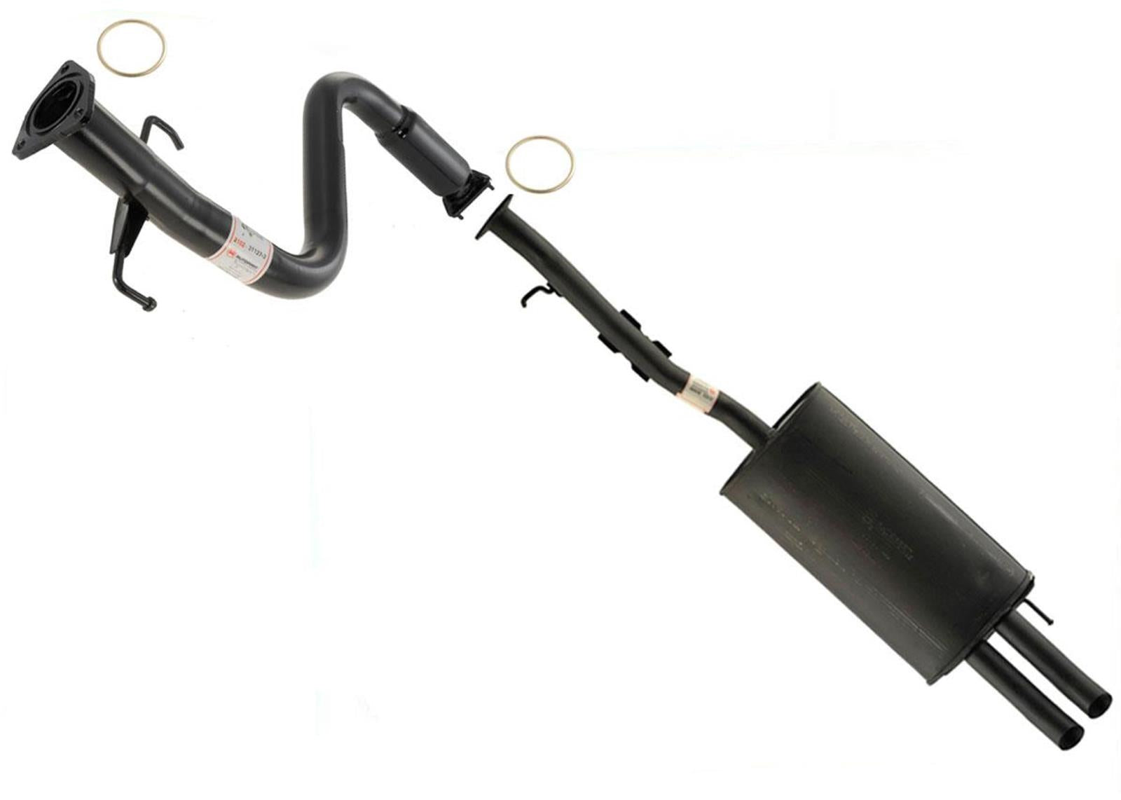 Fits 1996-2004 Acura RL 3.5L V6 Middle Pipe & Rear Muffler Exhaust System