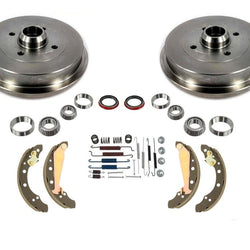 Fits 1989-1999 Cabrio Jetta Golf Brake (2) Drum Drums Shoes Bearings 10Pc Kit