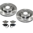 Fits 11-14 Volkswagen Jetta Sedan With 280MM Front Rotors & Ceramic Pads
