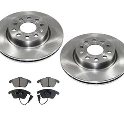 Fits 11-14 Volkswagen Jetta Sedan With 280MM Front Rotors & Ceramic Pads
