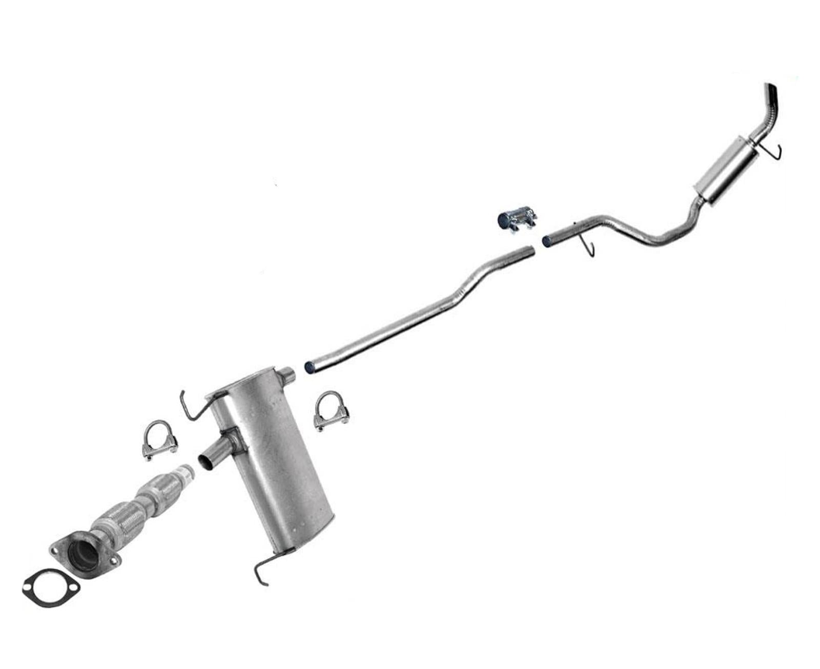 Compatible con sistema de tubo de escape silenciador de tubo flexible Ford Windstar 1999-2003, fabricado en EE. UU.