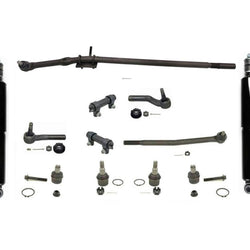 92-06 Fits E350 450 Super Duty DRW Tie Rods Drag Link Ball Joints Shocks 13Pc Kt