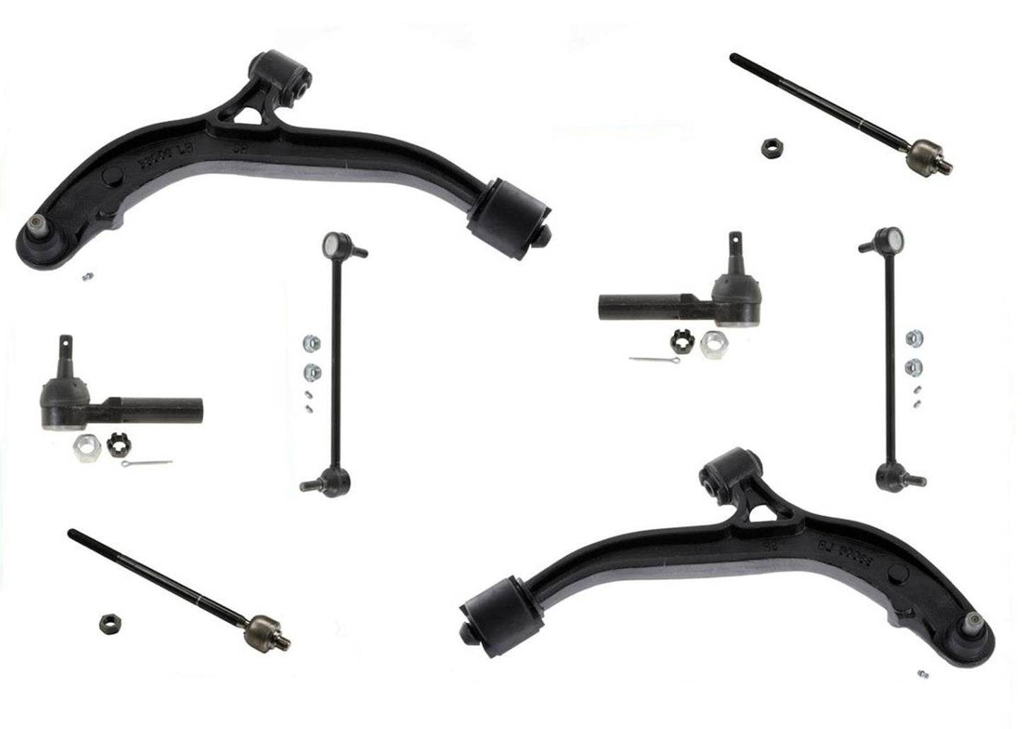 Para 96-00 TOWN &amp; COUNTRY 100% nuevo, bujes de brazos de control inferiores, bola J, KIT de 8 piezas