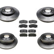 Front & Rear Brake Rotors & Brake Pads Fits 2007-2009 Chevrolet Equinox
