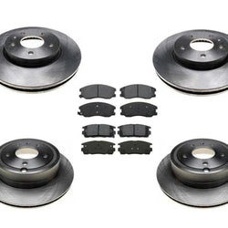 Front & Rear Brake Rotors & Brake Pads Fits 2007-2009 Chevrolet Equinox