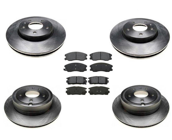 Front & Rear Brake Rotors & Brake Pads Fits 2007-2009 Chevrolet Equinox