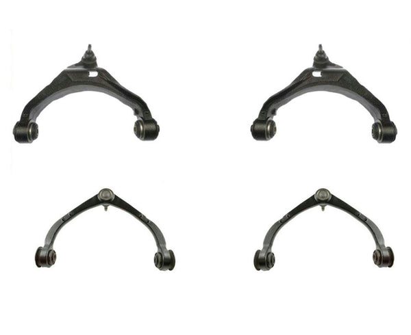 Fits 2005-2011 Dakota Raider Upper & Lower Control Arm Ball Joint & Bushings 4Pc