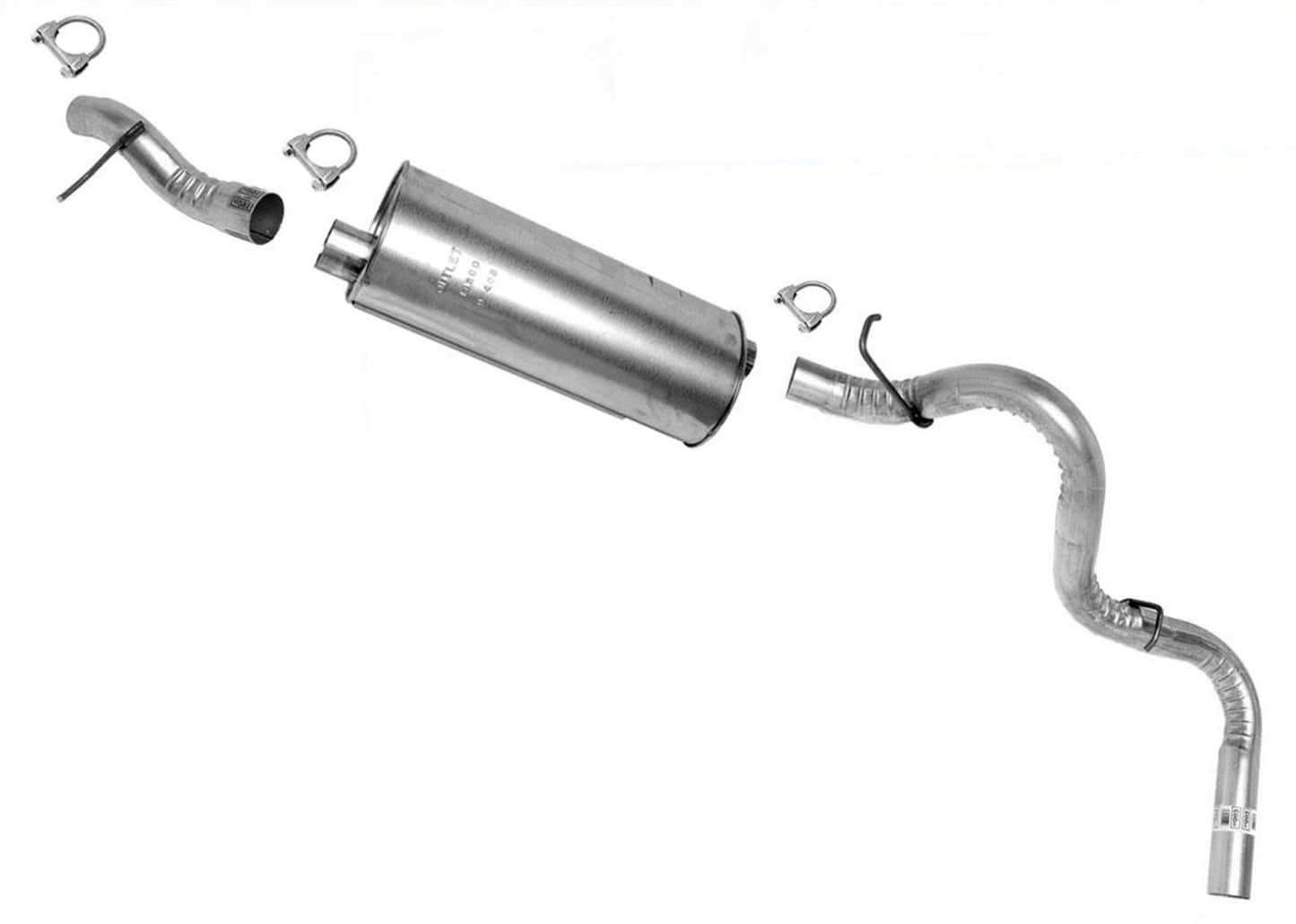 Sistema de escape After Cat para Chevrolet Blazer 5.7L tamaño completo con tracción en las 4 ruedas 92-94