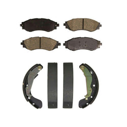 Front Brake Pads & Rear Brake Shoes  For Chevrolet Aveo 5 2007 2008 2009 10 2011