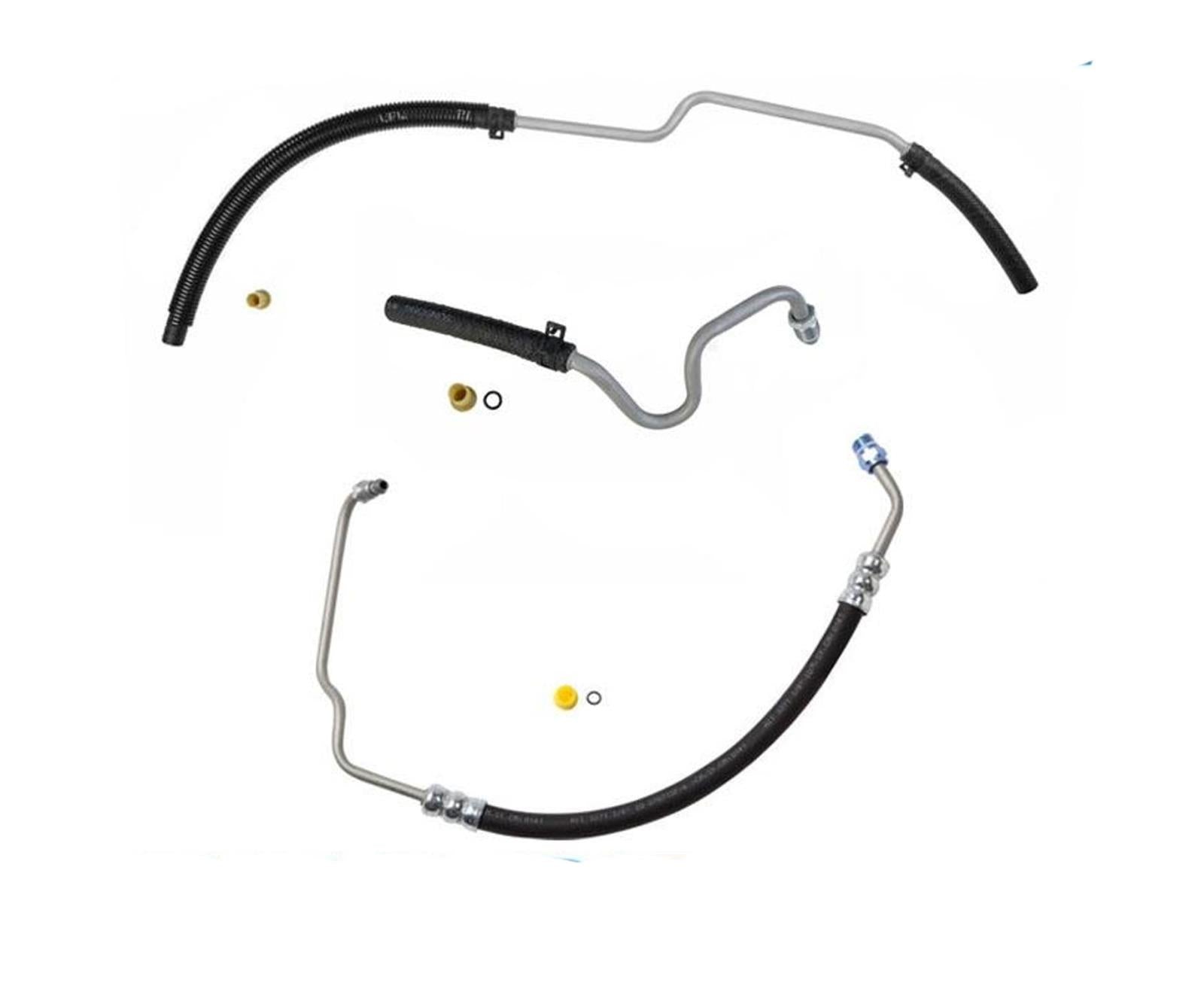 Manguera de línea de enfriador de retorno de presión de dirección asistida para Ford F150 1997-2003, 3 piezas