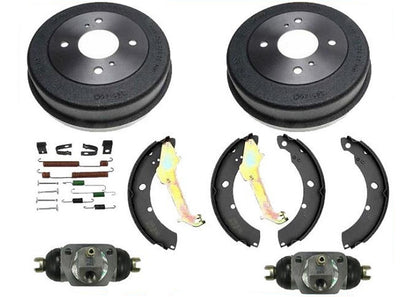 Rear Drums Brake Shoes Spring Kit Wheel Cylinder For 1999-2001 Nissan Altima