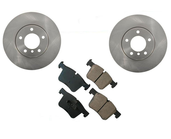 Front Brake Disc Rotors W/ Ceramic Disc Brake Pads For 2012-2016 BMW 328I 312MM