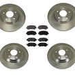 New Front & Rear Rotors Ceramic Brake Pads Set for Mazda CX-5 2013-2015