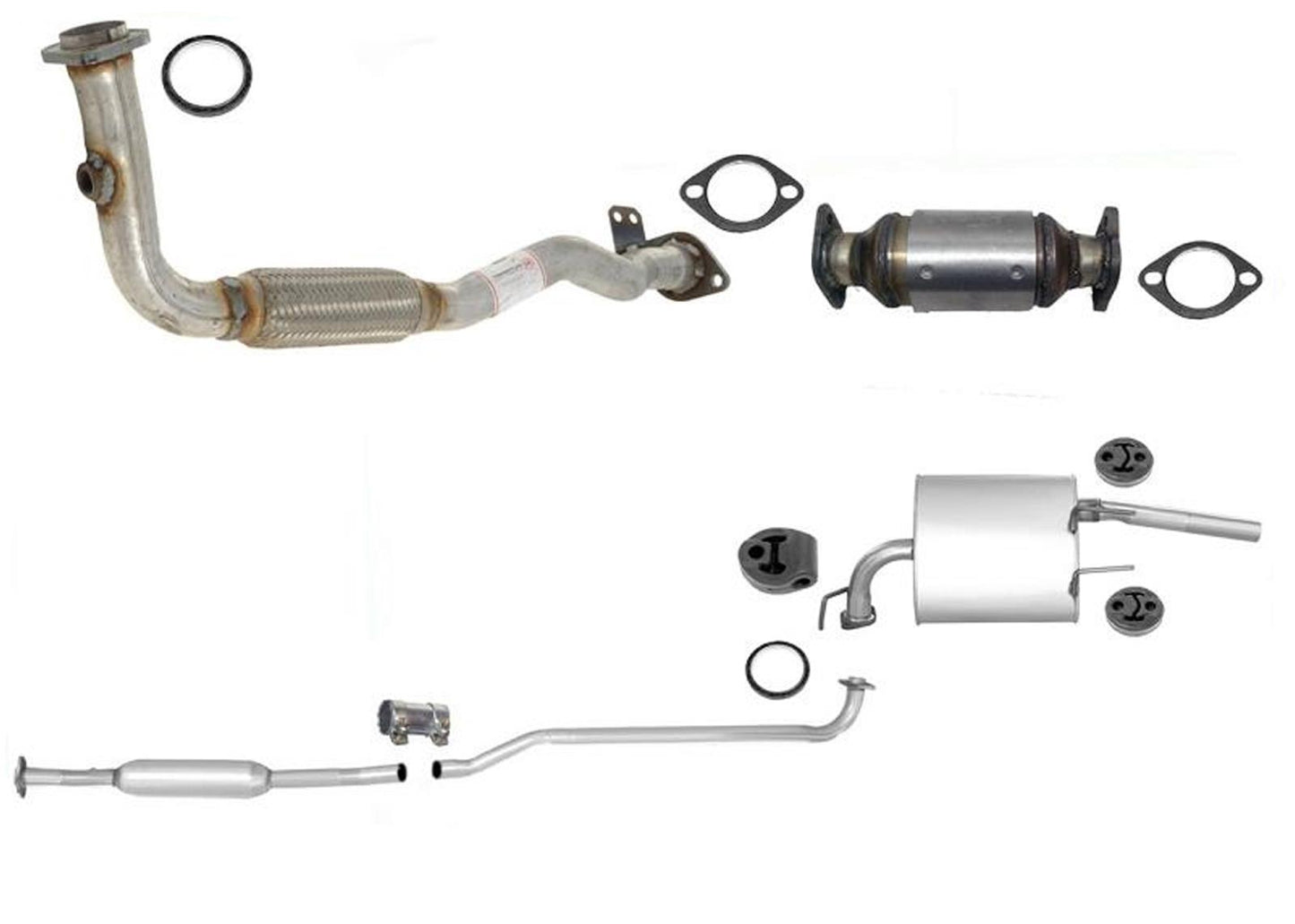 for 96-97 Corolla 1.6L 1.8L Federal Emissions Complete Exhaust System Muffler