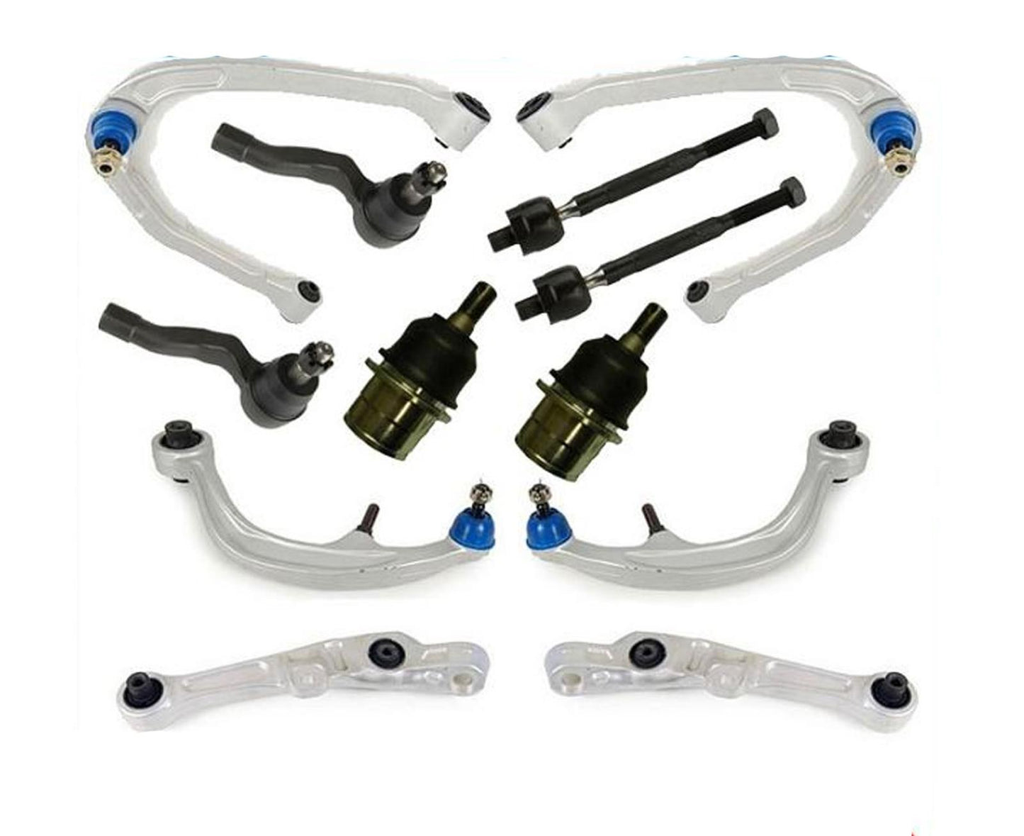 Front Upper Lower Control Arms Tie Rods & Ball Joints For Nissan 350Z 2003-2009