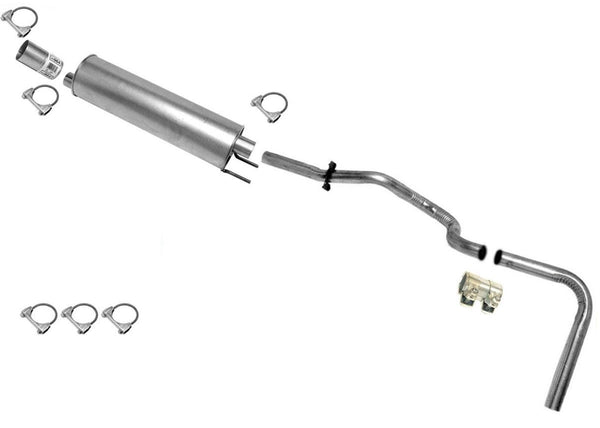 For 92-95 E150 5.0L W 138 Inch Wheel Base Muffler Exhaust System With Flex pipe