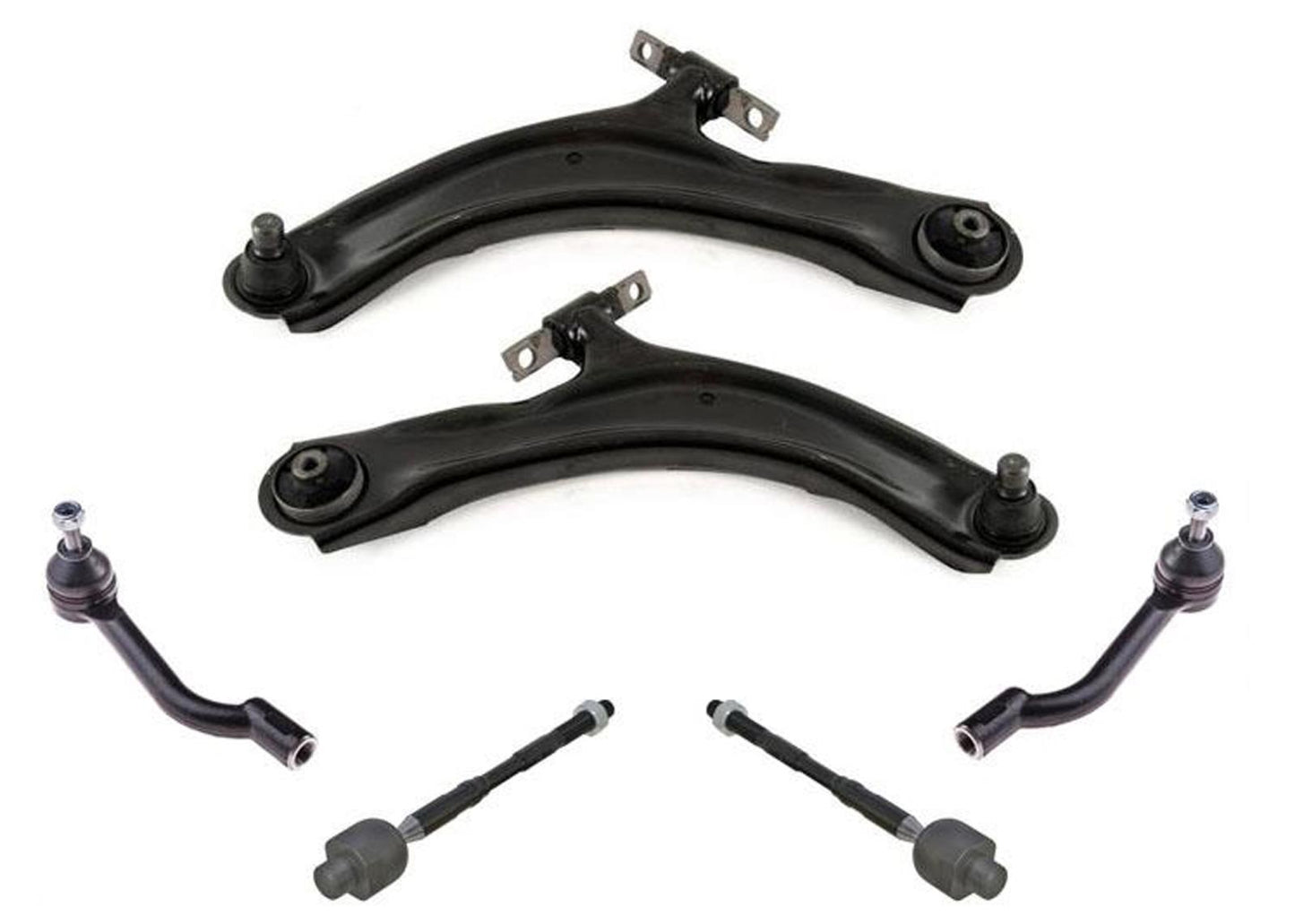 Barras de acoplamiento de brazos de control inferiores delanteros para Nissan Rogue 08-13 14-15 Rouge Select 6 piezas