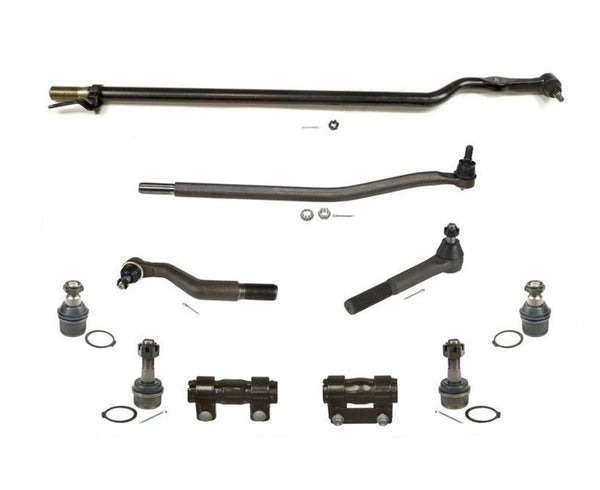 Fits Ford 2003-2004 F450 Super Duty Drag Link Tie Rod Rods Sleeves Ball Joints