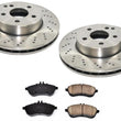 For 10-15 C250 08-12 C300 Mercedes Sport Model Front Brake Rotors & Ceramic Pads