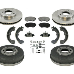 Se adapta a Mazda MPV 00-03, rotores de disco, almohadillas, tambores y zapatas, resortes de freno, cilindro de rueda