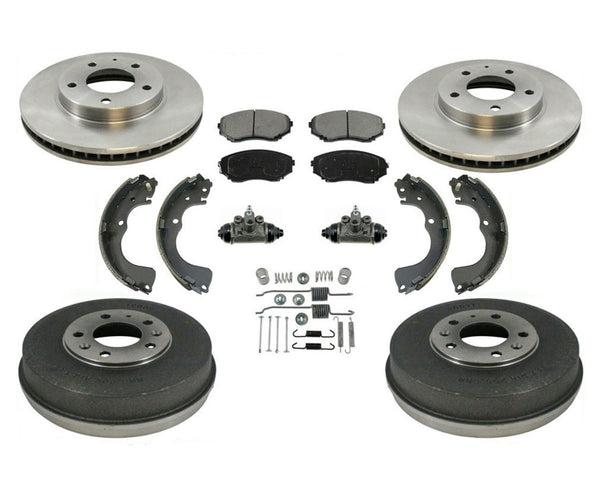 Fits 00-03 Mazda MPV Disc Rotors Pads Drums & Shoes Brake Springs Wheel Cylinder