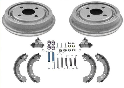 Rear Brake Drums Brake Shoes Springs & Cylinders For Saturn SC SL 1991-2002
