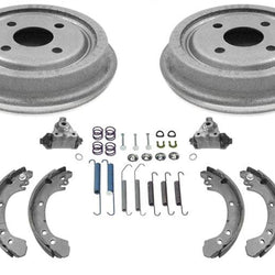 Fits 91-02 Saturn SC SL Brake Drums Shoes W Brake Springs W Cylinders