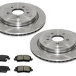 Rear Disc Brake Rotors Brake Pads fIts for 13-17 Cadillac ATS JE5 / Non Brembo