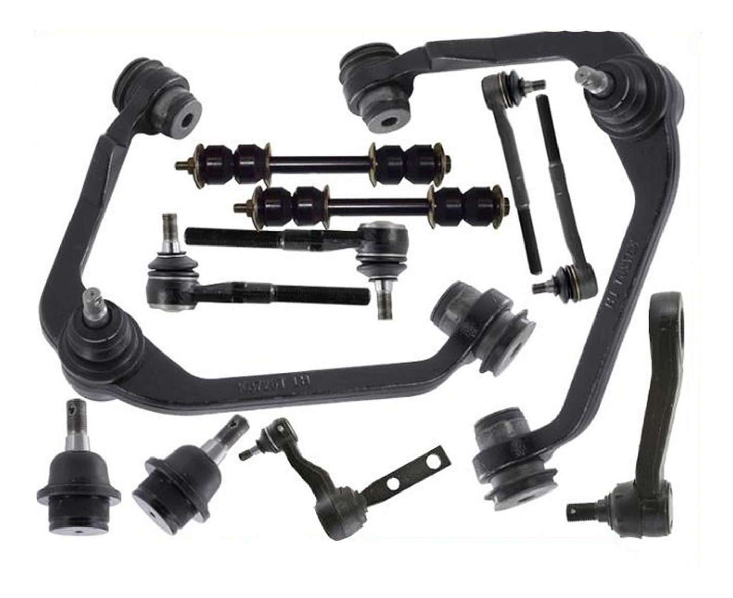 Kit de suspensión delantera 12p brazos de rótula 97-03 para Ford F-150 tracción trasera