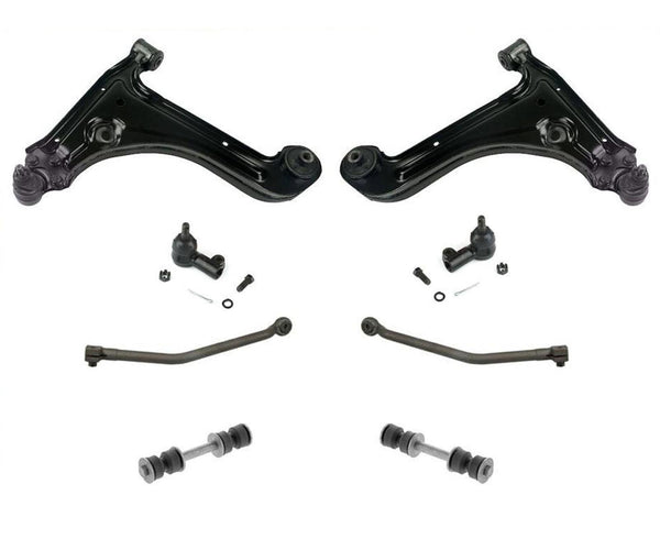 100% New Lower Control Arms Tie Rods Sway Bar Links for Pontiac Grand Am 94-98