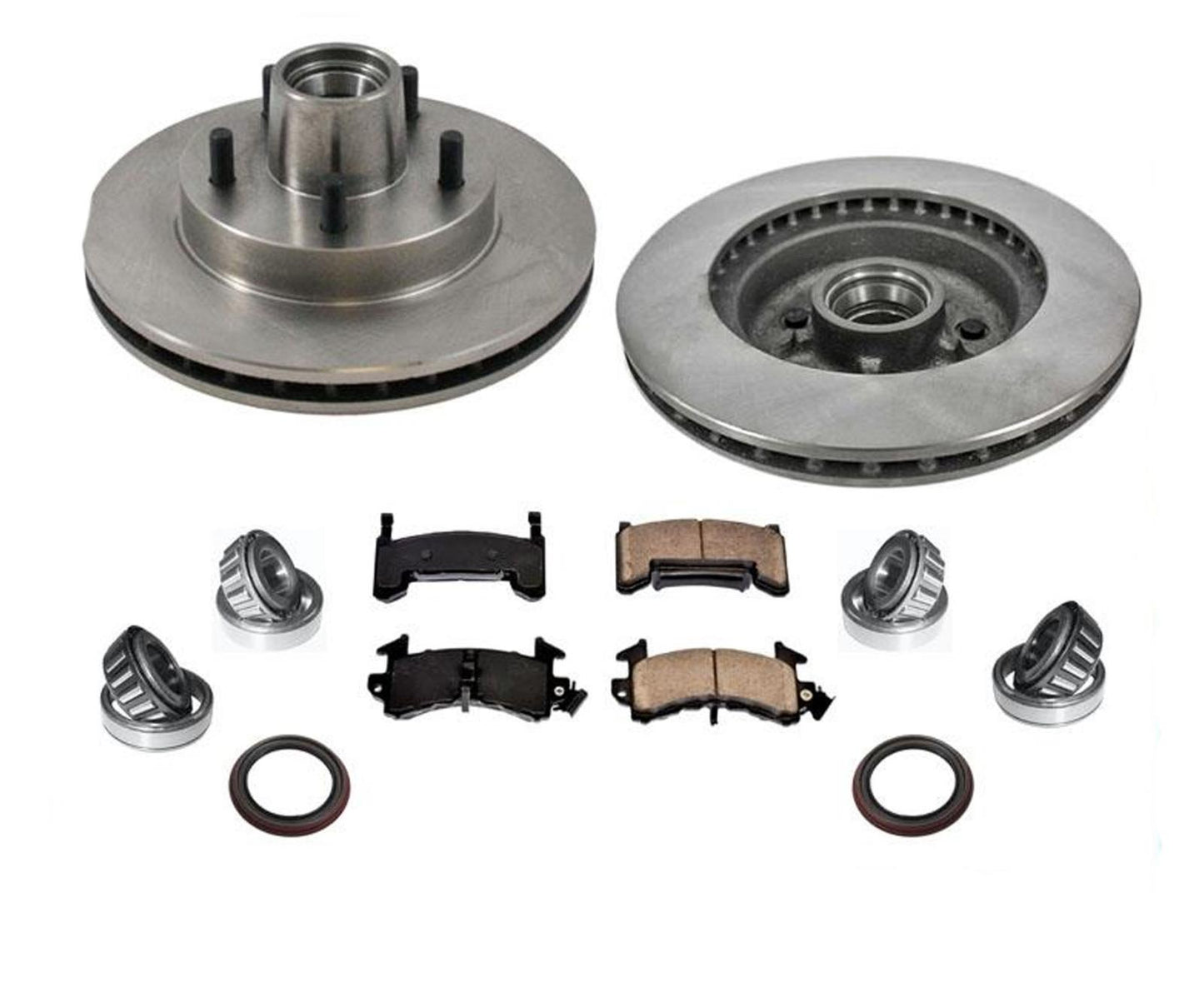 Front Disc Brake Rotors & Brake Pads Wheel Bearings Seals For Camaro 1982-1992