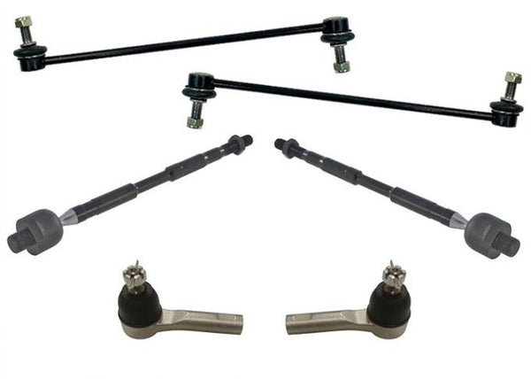 Front Sway Bar Links and Tie Rods 6 Pieces Chassis Kit for Honda Ridgeline 06-14