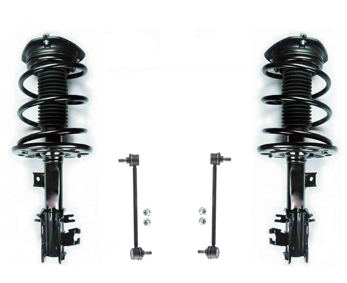 Front Coil Spring Struts & Link For 2009 2010 2011 2014 Nissan Maxima Sedan