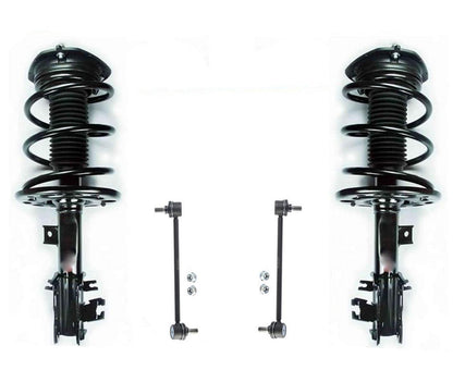 Front Coil Spring Struts & Link For 2009 2010 2011 2014 Nissan Maxima Sedan