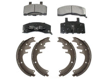 Front Ceramic Pads & 13 x 2.5 Inch Rear Brake Shoes for Dodge Ram 2500 94-99