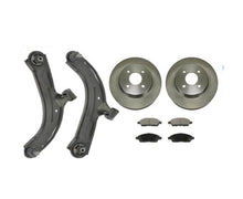 Control Arms Ball Joints Disc Brake Rotors & Pads for Nissan Versa 12-19 1.6L
