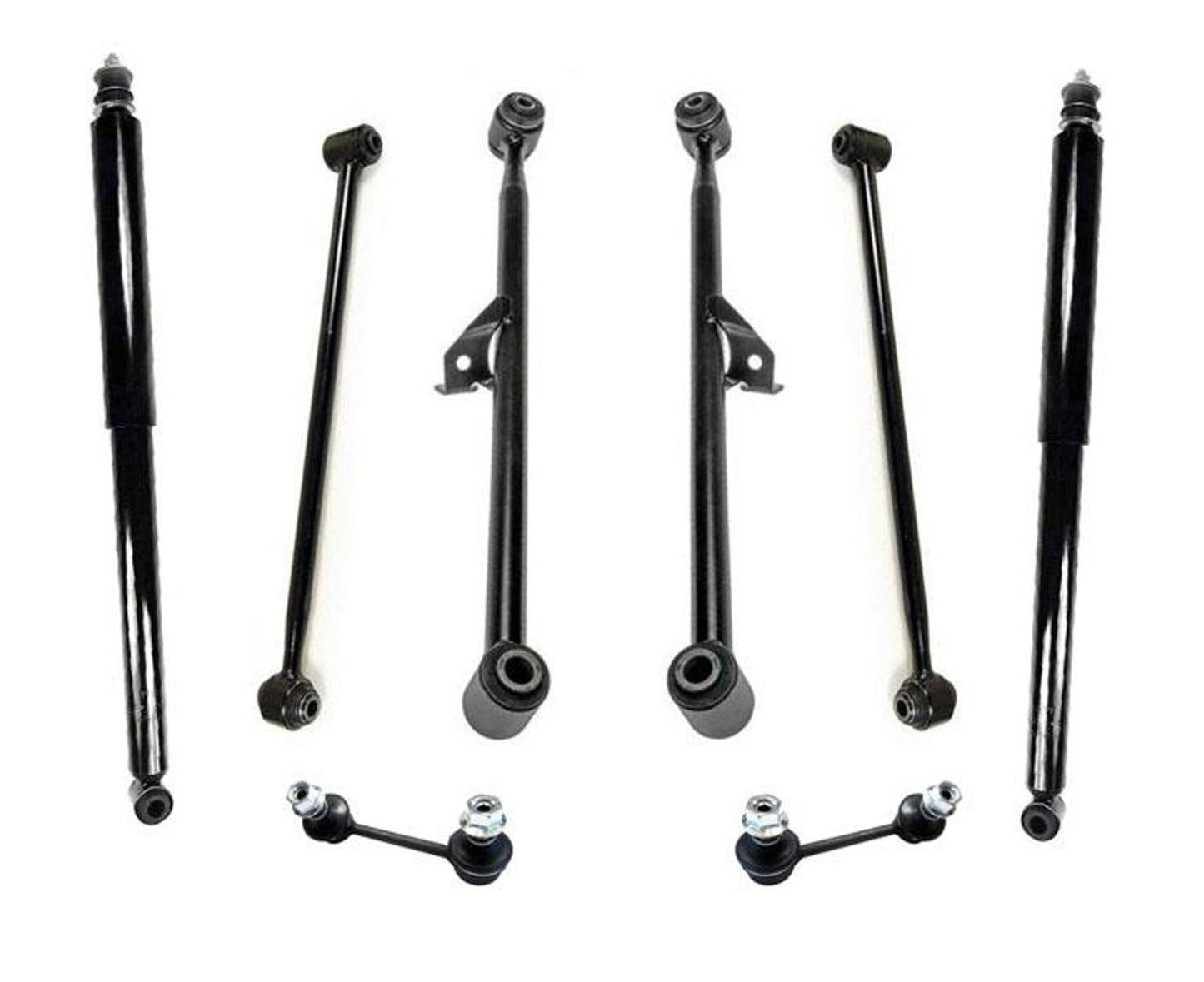 Rear Lower Upper Control Arms Shocks Sway Bar For 2001 2002 2005 Toyota Rav4