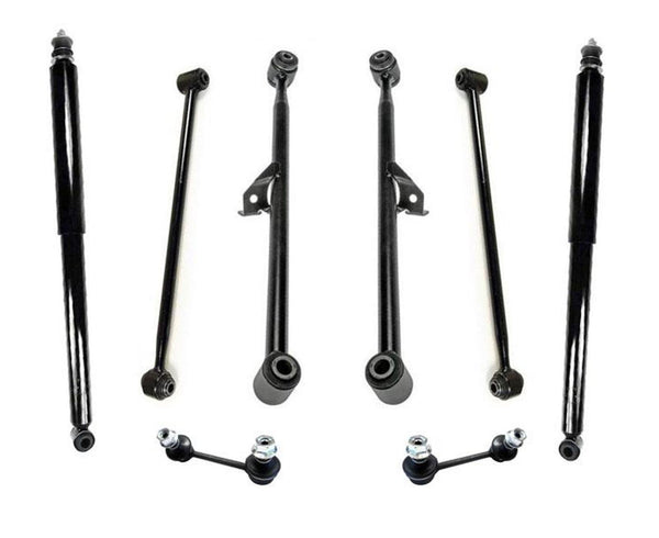 Rear Lower Upper Control Arms Shocks Sway Bar For 2001 2002 2005 Toyota Rav4