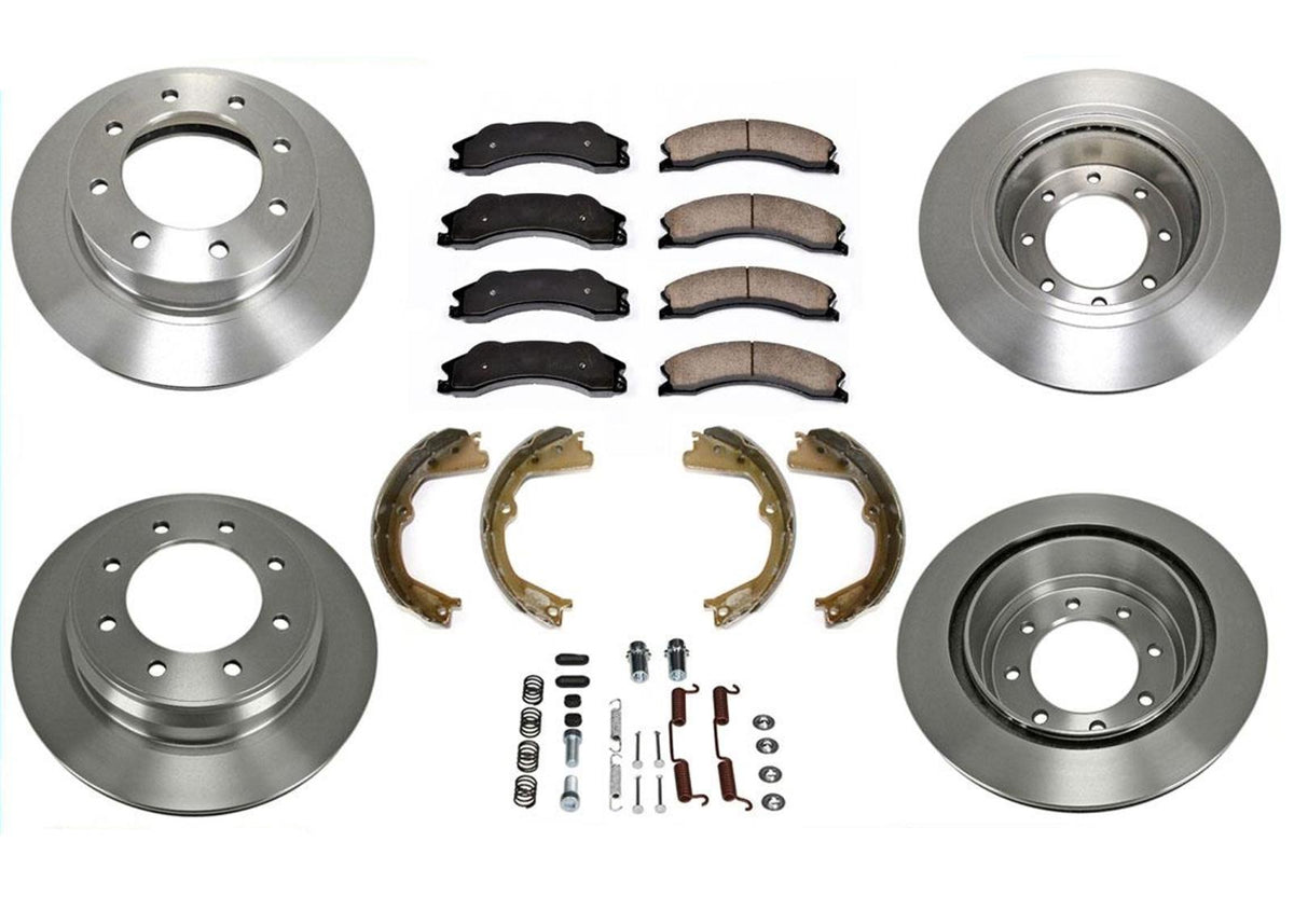 Frt & Rr Brake Rotors and Pads Fits 12-2021 Nissan NV1500 NV2500 NV3500 8pc Kit - Photo 1