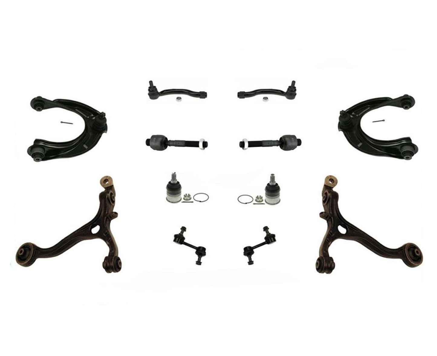 Control Arms Tie Rod Ends Ball Joint & Links 12 Pc Kit for Acura TSX 2009-2014