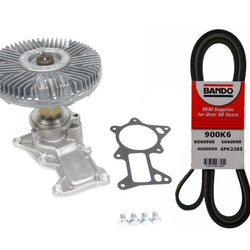 Para Wrangler 07-11 con A/C 100% nueva bomba de agua probada y embrague y correa del ventilador