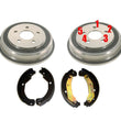 Para Chevrolet HHR 06-08 (2) Kit de 3 piezas de tambores y zapatas de freno trasero de 5 lengüetas solamente