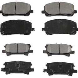 Front & Rear Ceramic Brake Pads 2 Sets for Toyota Highlander 2004-2007