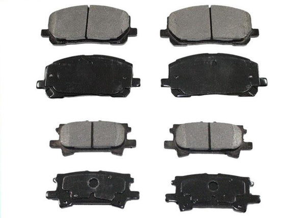 Front & Rear Ceramic Brake Pads 2 Sets for Toyota Highlander 2004-2007