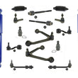 Control Arm Tie Rods Ball Joint Suspen. Kit Front for 07-09 Durango Shocks 16 Pc