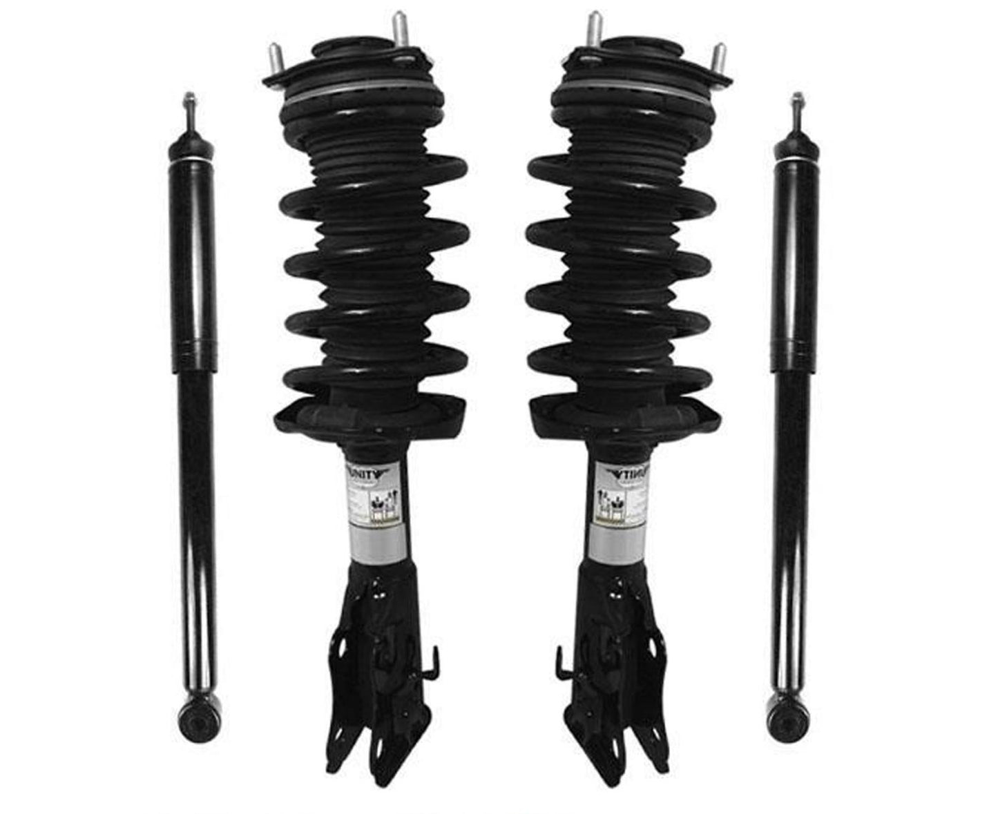 Front Complete Strut W/ Coil Springs & Rear Shocks For 2006-2011 Civic Coupe