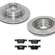 For 12-15 BMW 328I 300MM Rear Brake Disc Rotors With Ceramic Disc Brake Pads